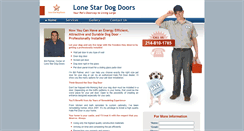Desktop Screenshot of lonestardogdoors.com